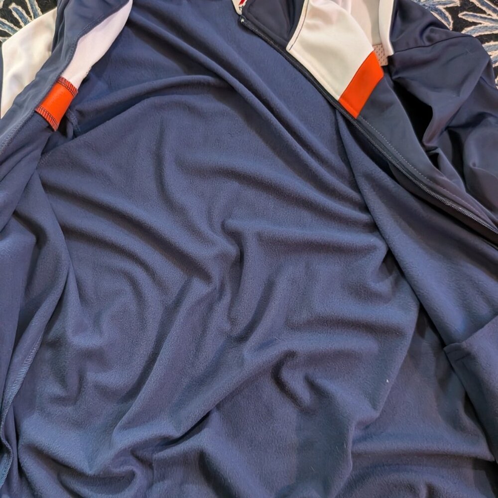 MAJESTIC NAVY BLUE DENVER BRONCOS NFL FOOTBALL STITCHED TRACK JACKET 2XT - Picture 2 of 9